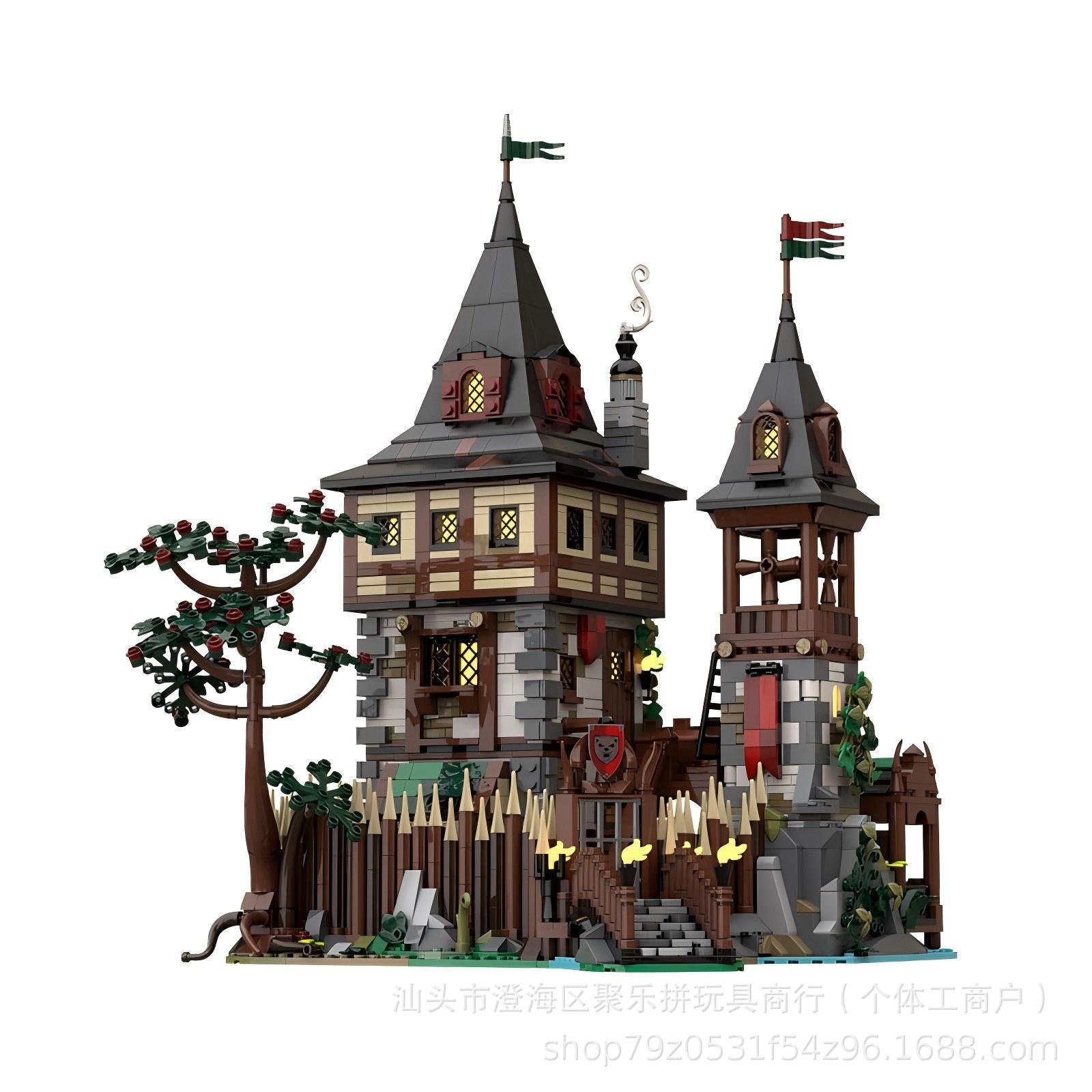 Hobby Is Science - MOC Bär König Schloss Mosaik Baustein