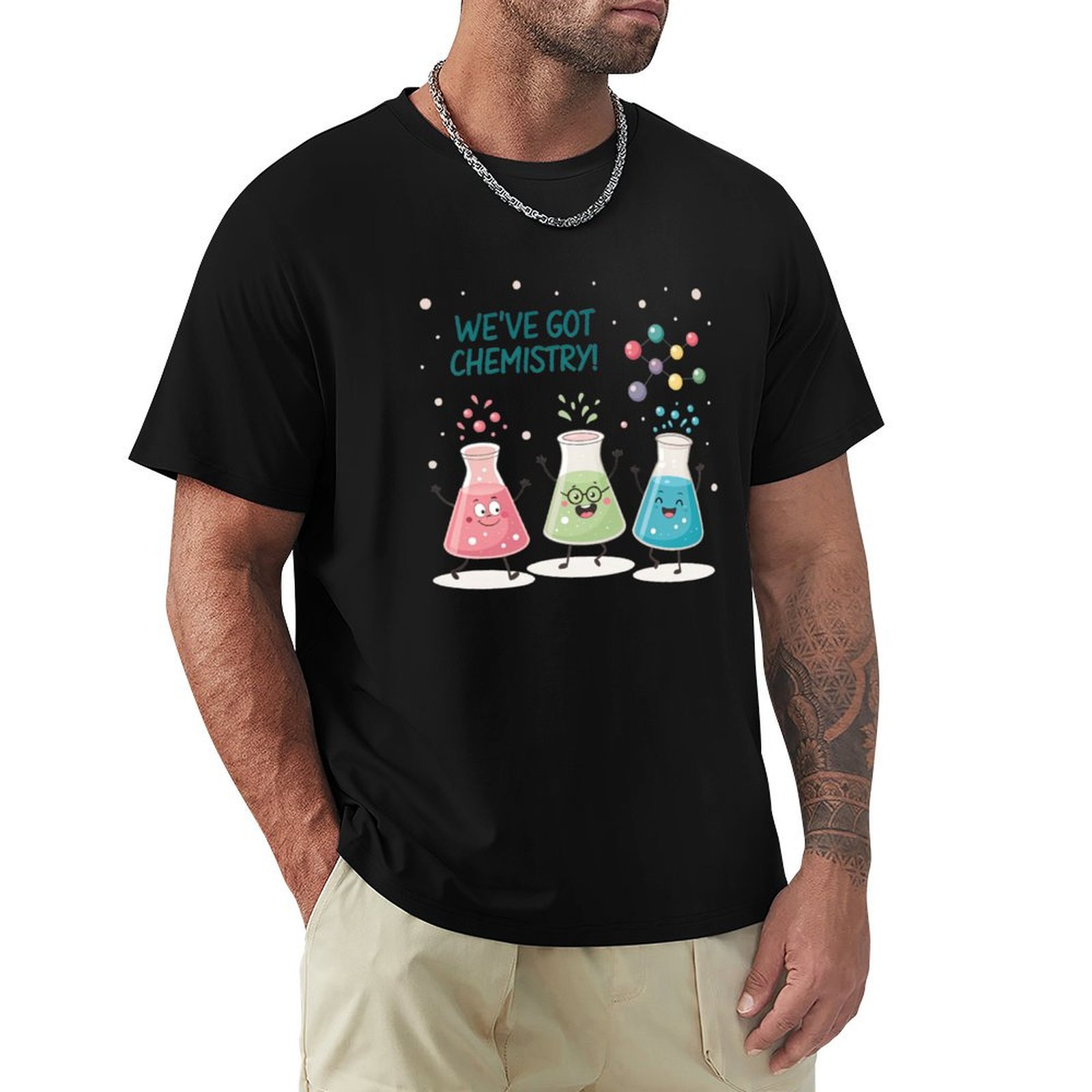 Science Buddy - Science Beaker Buddies T-Shirt im modernen
