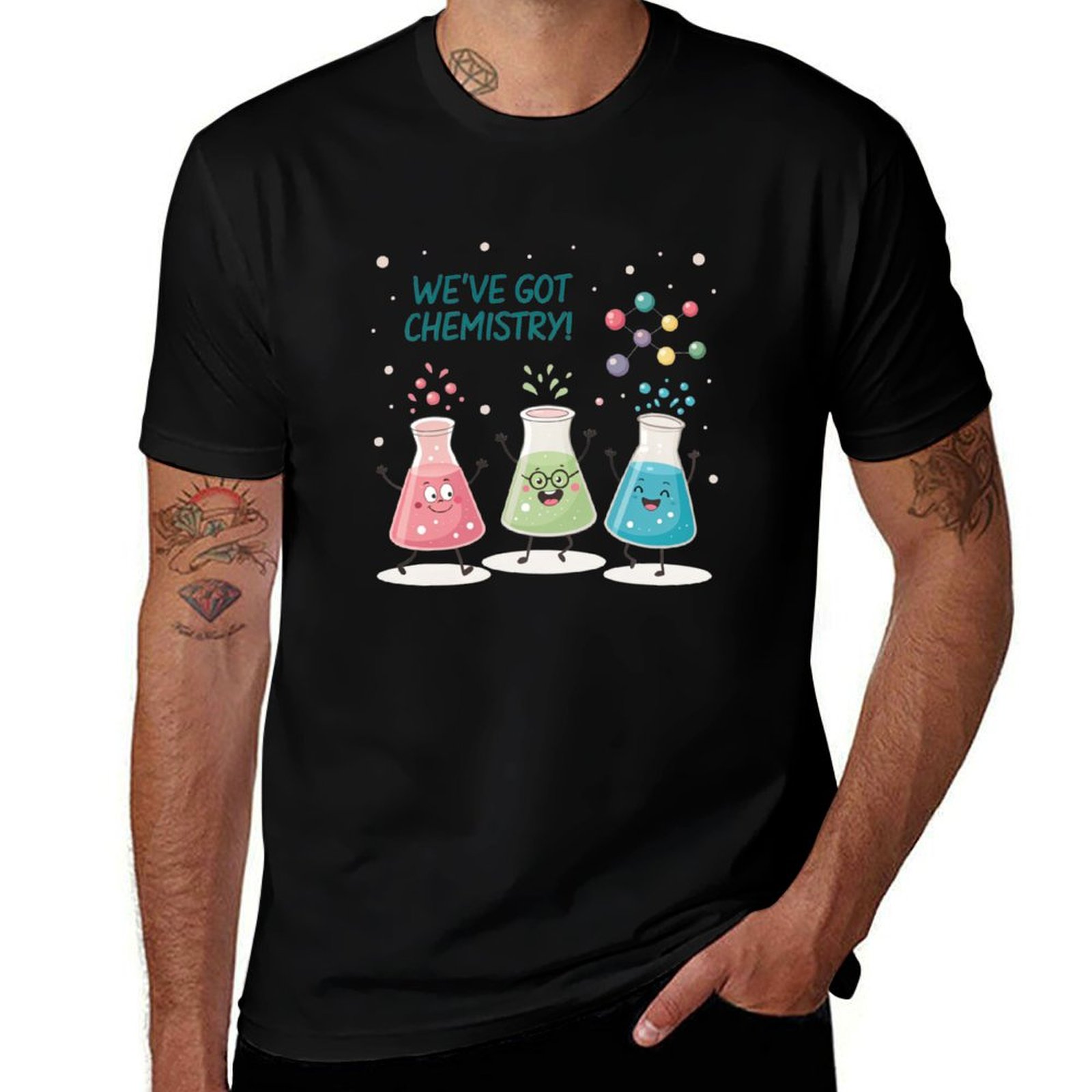 Science Buddy - Science Beaker Buddies T-Shirt Leichtes Wander-T-Shirt
