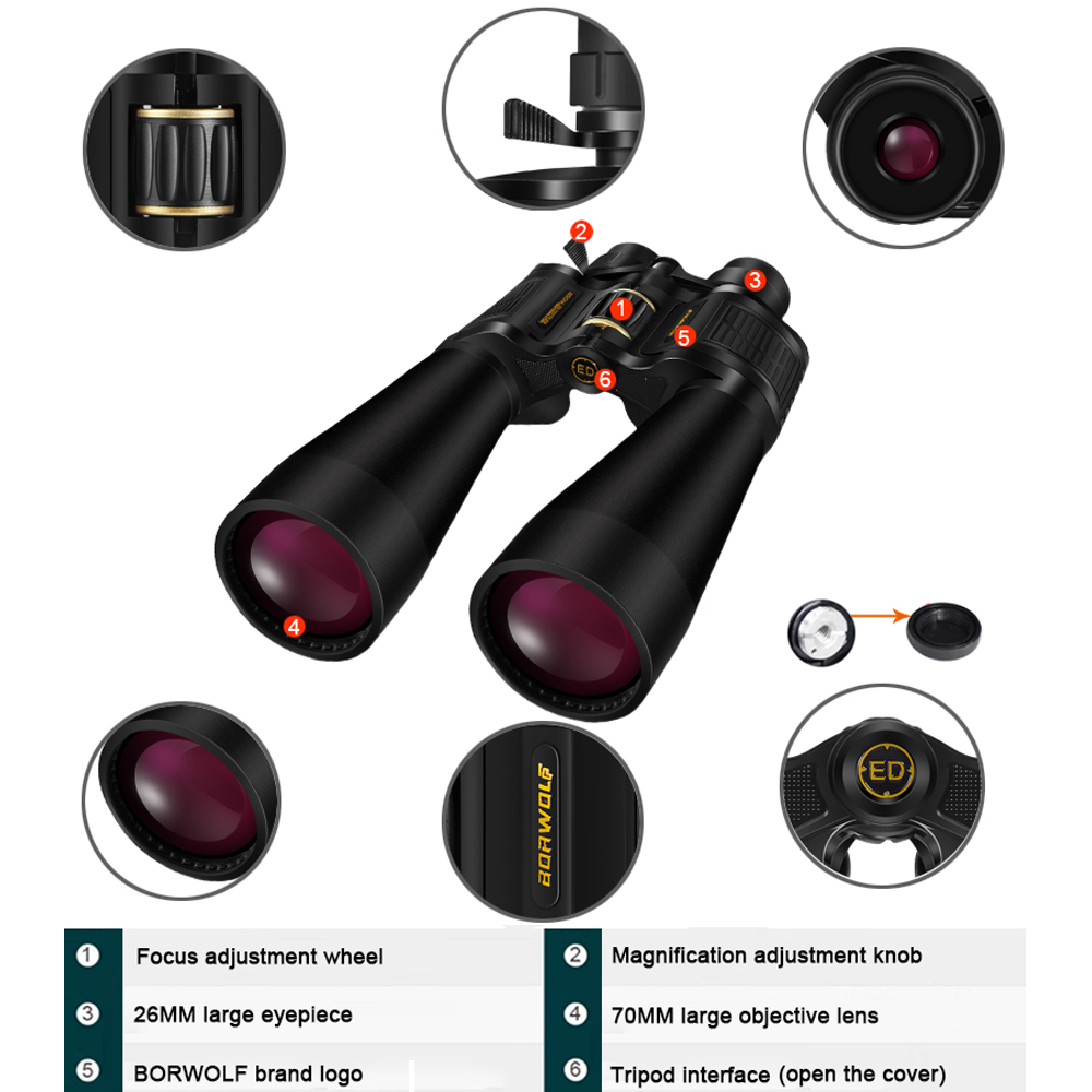 BORWOLF Großobjektiv-Fernglas  – National Geographic Telescope 70Mm Bewertung und Preis
